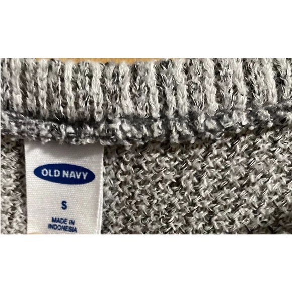 Old Navy Womens Soft Gray Heathered Knit Long Sleeve Pullover Sweater Size Sm - Picture 6 of 6